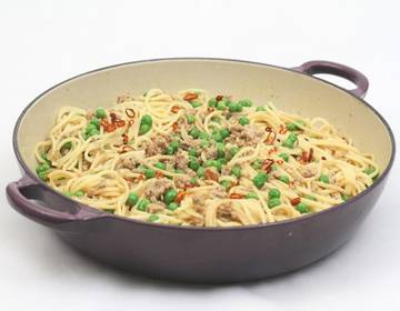 Curryfaschiertes mit Spaghetti Curryfaschiertes mit Spaghetti