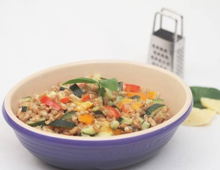 Dinkelrisotto mit Zucchini Dinkelrisotto mit Zucchini