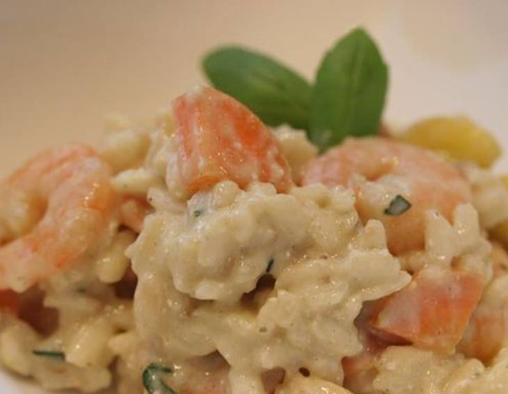 Garnelenrisotto mit Gemüse Garnelenrisotto mit Gemüse
