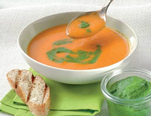 Kürbis-Paprika-Cremesuppe Rezept - ichkoche.ch