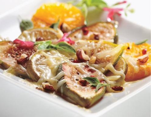 Gratinierte Feigen mit Käse Gratinierte Feigen mit Käse