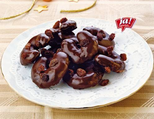 Fruchtige Kakaokipferl mit Sultaninen Rezept - ichkoche.at