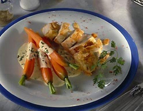 Hühnchenbrust im Mandelmantel Rezept - ichkoche.at Hühnchenbrust im Mandelmantel Rezept - ichkoche.at