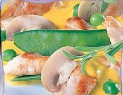 Puten-Curry mit Champignons und Erbsen Rezept - ichkoche.de