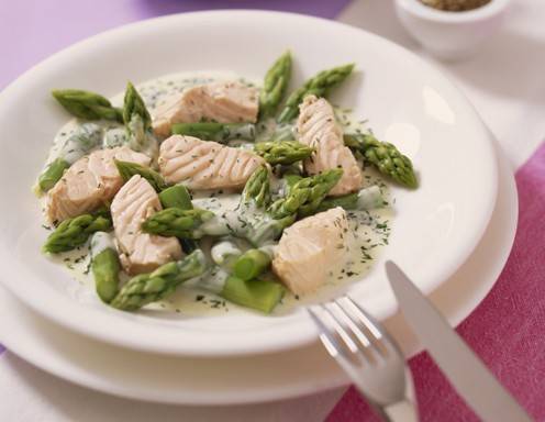 Ragout aus Spargel und Lachs Rezept - ichkoche.ch Ragout aus Spargel und Lachs Rezept - ichkoche.ch