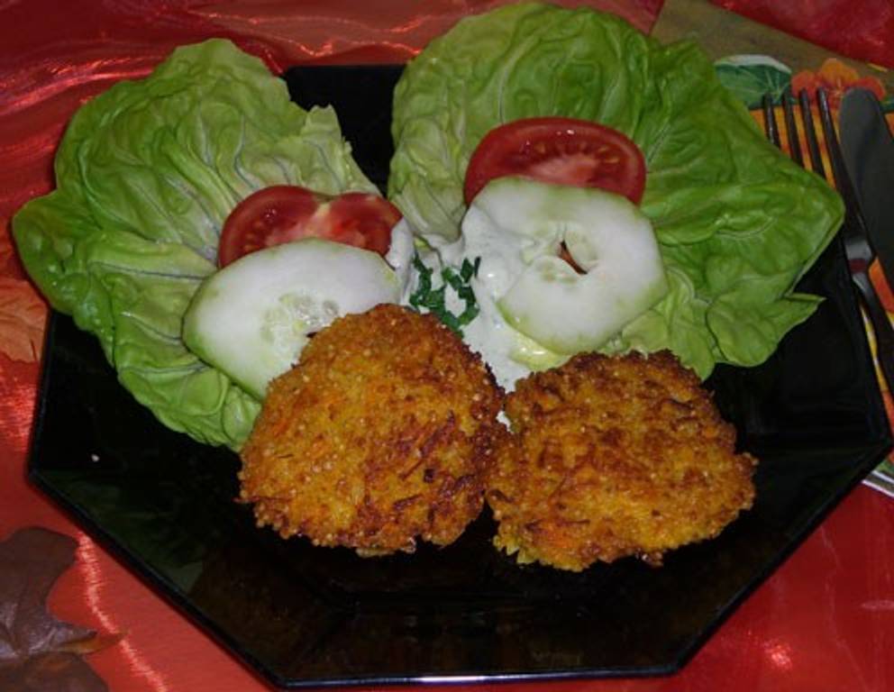 Hirselaibchen mit Karotten Hirselaibchen mit Karotten