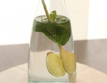 Ingwer-Minze-Wasser Ingwer-Minze-Wasser