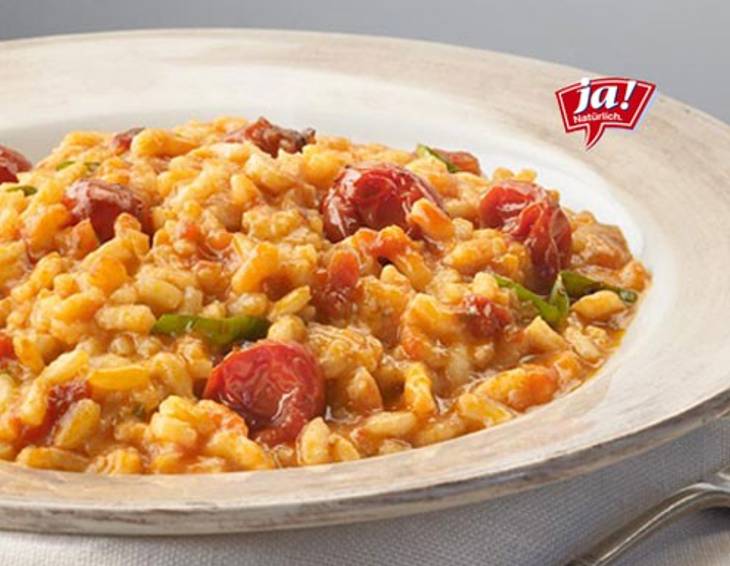 Ja! Natürlich Risotto mit Cocktailtomaten Ja! Natürlich Risotto mit Cocktailtomaten
