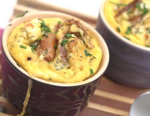 Gebackene Kräuter-Eier Rezept - ichkoche.de Gebackene Kräuter-Eier Rezept - ichkoche.de