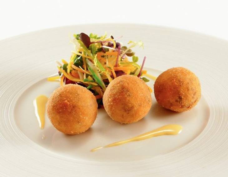Gebackene Beuscherlknödel Gebackene Beuscherlknödel
