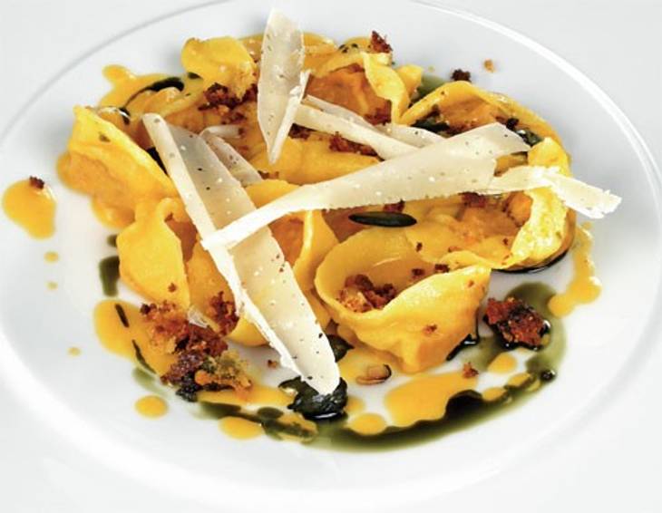 Kürbistascherl mit Parmesan Kürbistascherl mit Parmesan