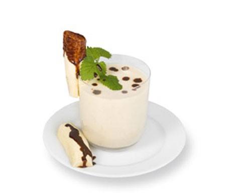 Bananenshake mit Schokobanane Rezept - ichkoche.de