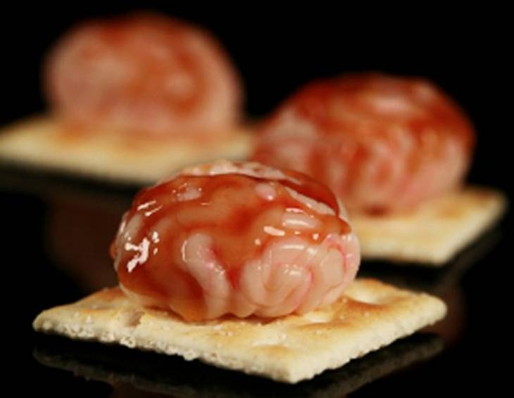 Halloween Cracker mit Gehirn Halloween Cracker mit Gehirn