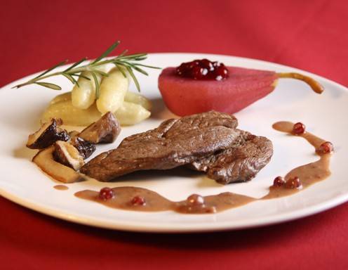 Rehschnitzel mit Preiselbeersauce Rezept - ichkoche.ch