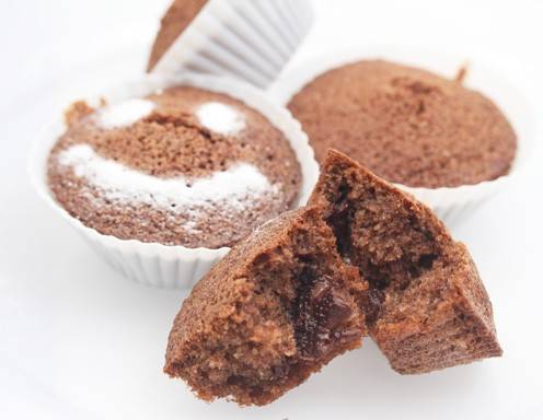 Muffins mit Schokofüllung Rezept - ichkoche.ch