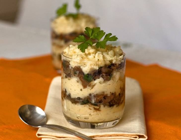 Risotto mit Saint Albray & Pilzen Risotto mit Saint Albray & Pilzen