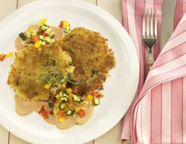 Rösti mit gemischtem Gemüse Rösti mit gemischtem Gemüse