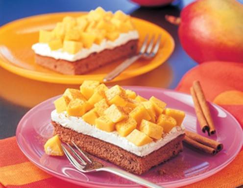 Cremeschnitten mit frischer Mango Rezept - ichkoche.de