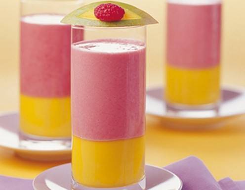 Mango-Himbeer-Shake Rezept - ichkoche.ch Mango-Himbeer-Shake Rezept - ichkoche.ch