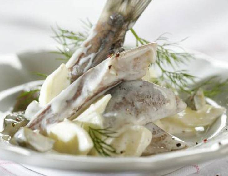 Matjesfilet-Aufstrich mit Apfel und Gurken Matjesfilet-Aufstrich mit Apfel und Gurken