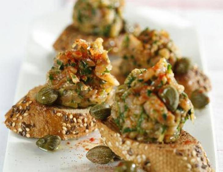 Lachs-Tartar-Pralinen Lachs-Tartar-Pralinen