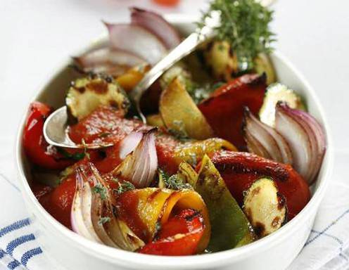 Ratatouille vom gegrillten Gemüse