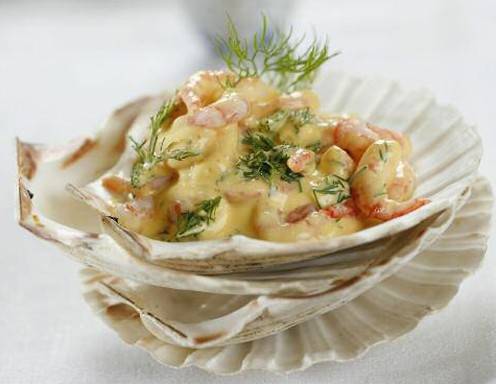 Shrimpscocktail in Joghurt-Mango-Sauce Shrimpscocktail in Joghurt-Mango-Sauce