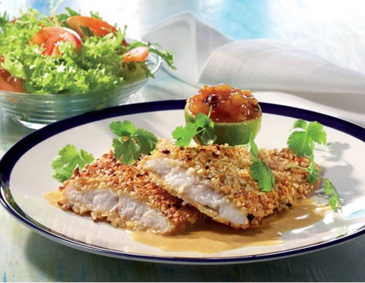 Heilbutt mit Kokossauce Heilbutt mit Kokossauce
