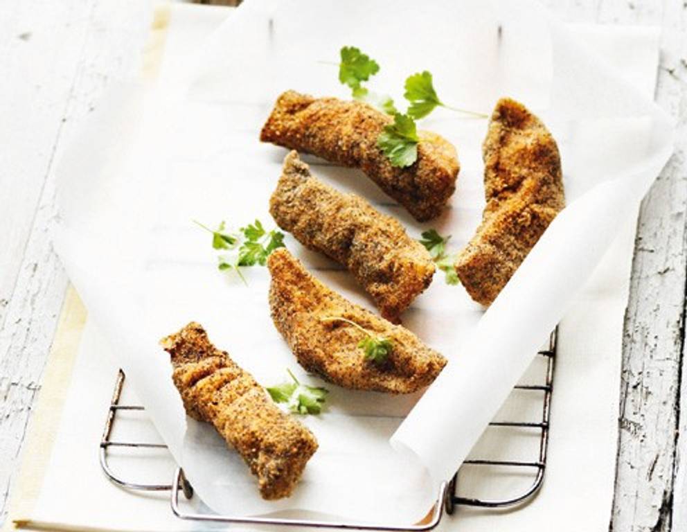 Gebackenes Karpfenfilet in Mohnpanier Gebackenes Karpfenfilet in Mohnpanier