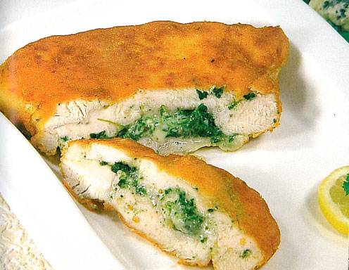 Gebackenes Putenschnitzel mit Spinat Gorgonzola Fülle Rezept - ichkoche.de Gebackenes Putenschnitzel mit Spinat Gorgonzola Fülle Rezept - ichkoche.de