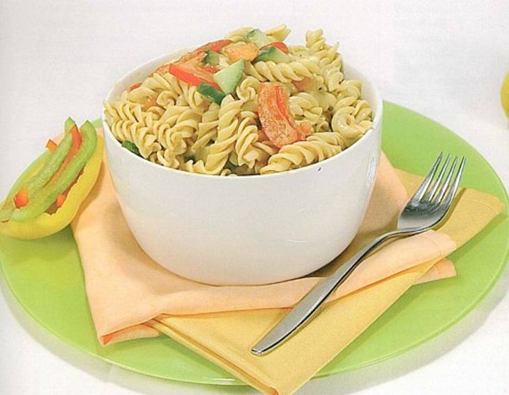 Mediterraner Nudelsalat Mediterraner Nudelsalat