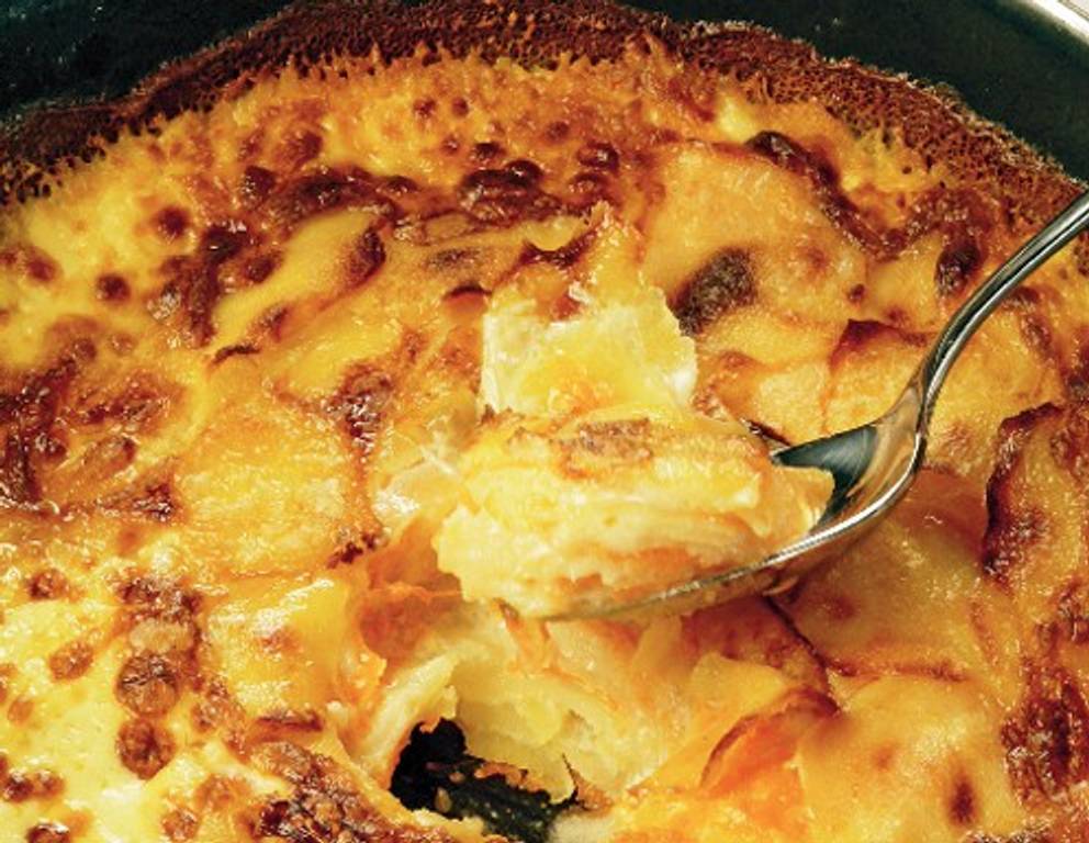 Erdäpfel-Kürbis-Gratin Erdäpfel-Kürbis-Gratin