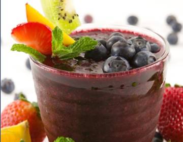 Smoothie mit Heidelbeeren