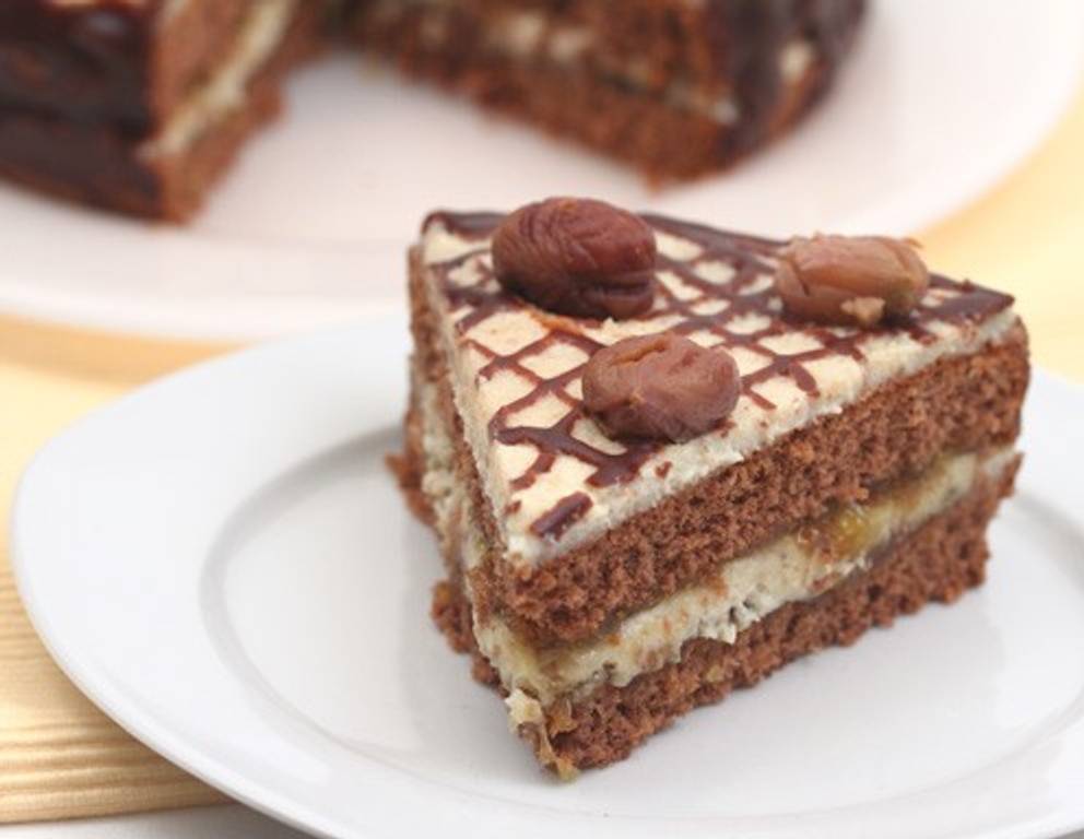 Maronitorte mit Ingwer Maronitorte mit Ingwer