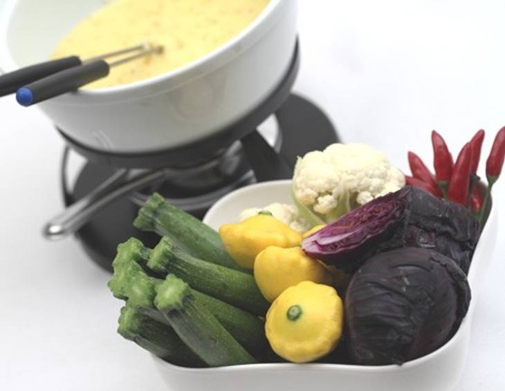 Fondue mit Wintergemüse Fondue mit Wintergemüse
