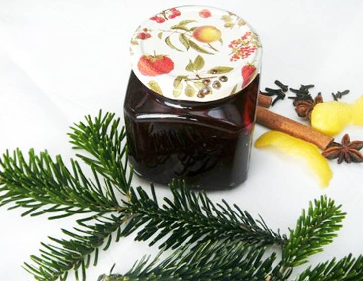 Rotes Glühweingelee Rotes Glühweingelee