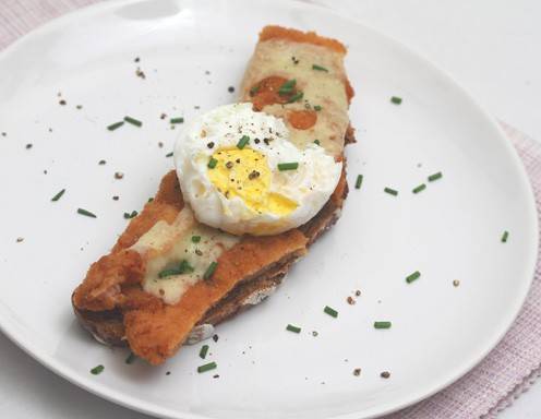 Strammer Max mit Schnitzel