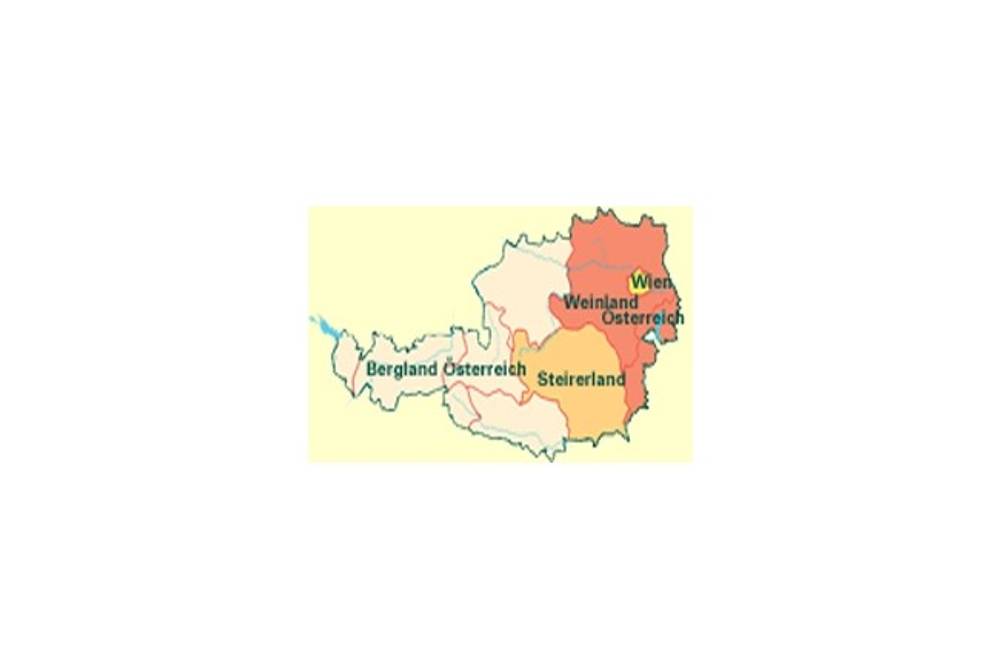Weinregionen Österreichs - Karte