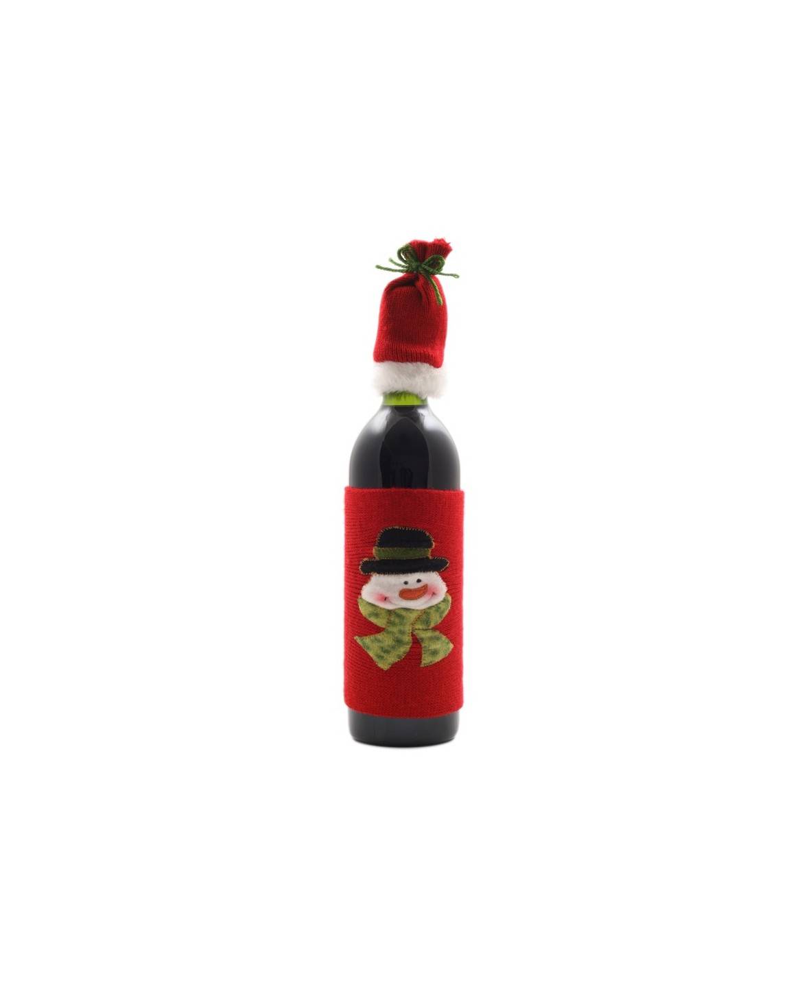 Weihnachtliche Weinflasche