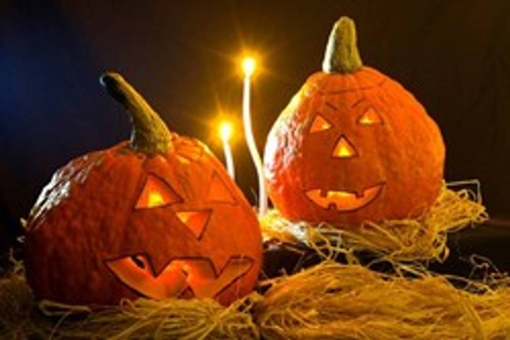 Leuchtende Halloween Kürbisse Leuchtende Halloween Kürbisse