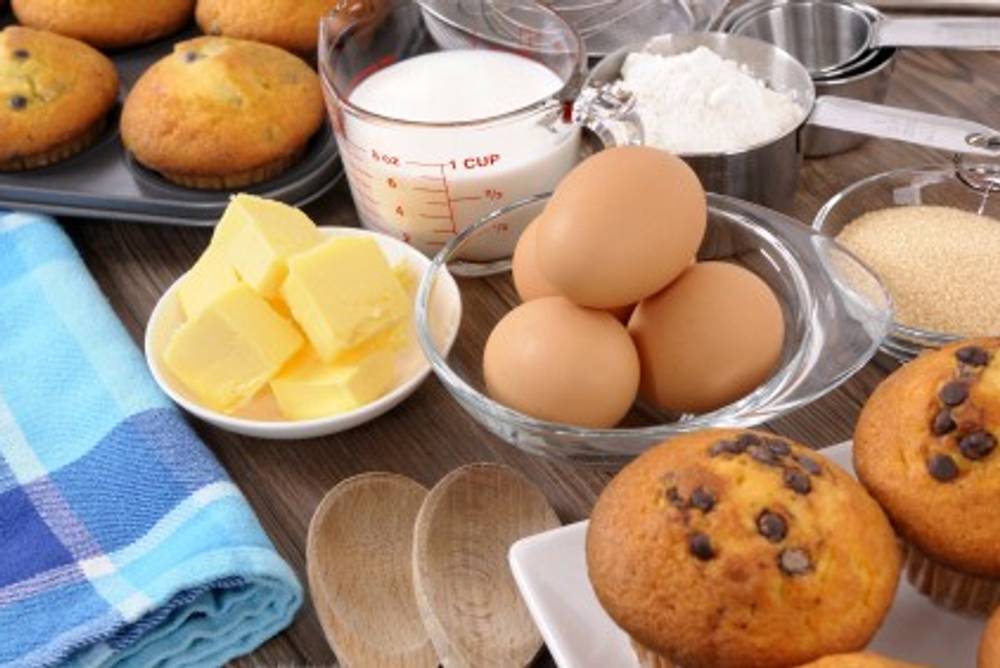 Zutaten für Muffins backen Zutaten für Muffins backen