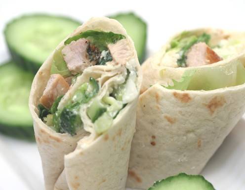 Pork Wraps mit Gurkenrelish