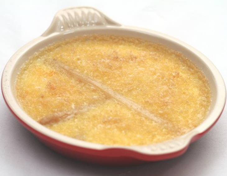 Spargel Crème brûlée