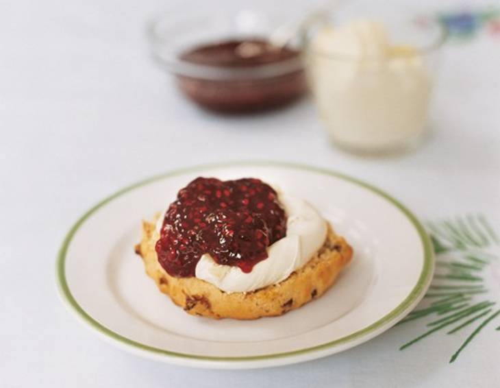 Gebackener Himbeerpudding Gebackener Himbeerpudding