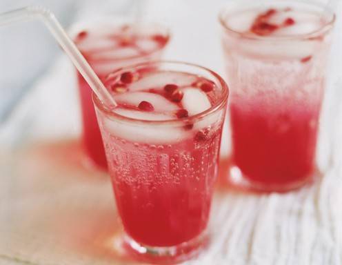 Pinkfarbene Limonade