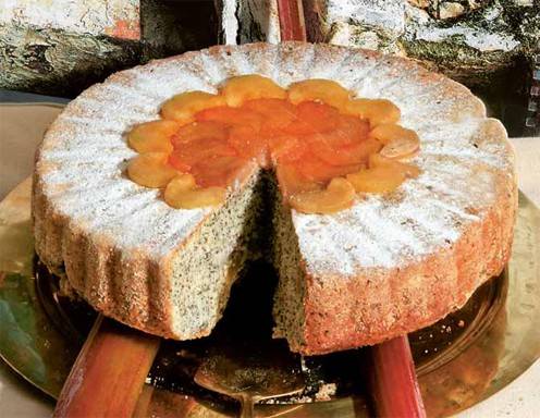 Rhabarberkuchen mit Kokos und Mohn Rezept - ichkoche.at Rhabarberkuchen mit Kokos und Mohn Rezept - ichkoche.at