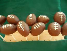 Football Cake Pops Football Cake Pops
