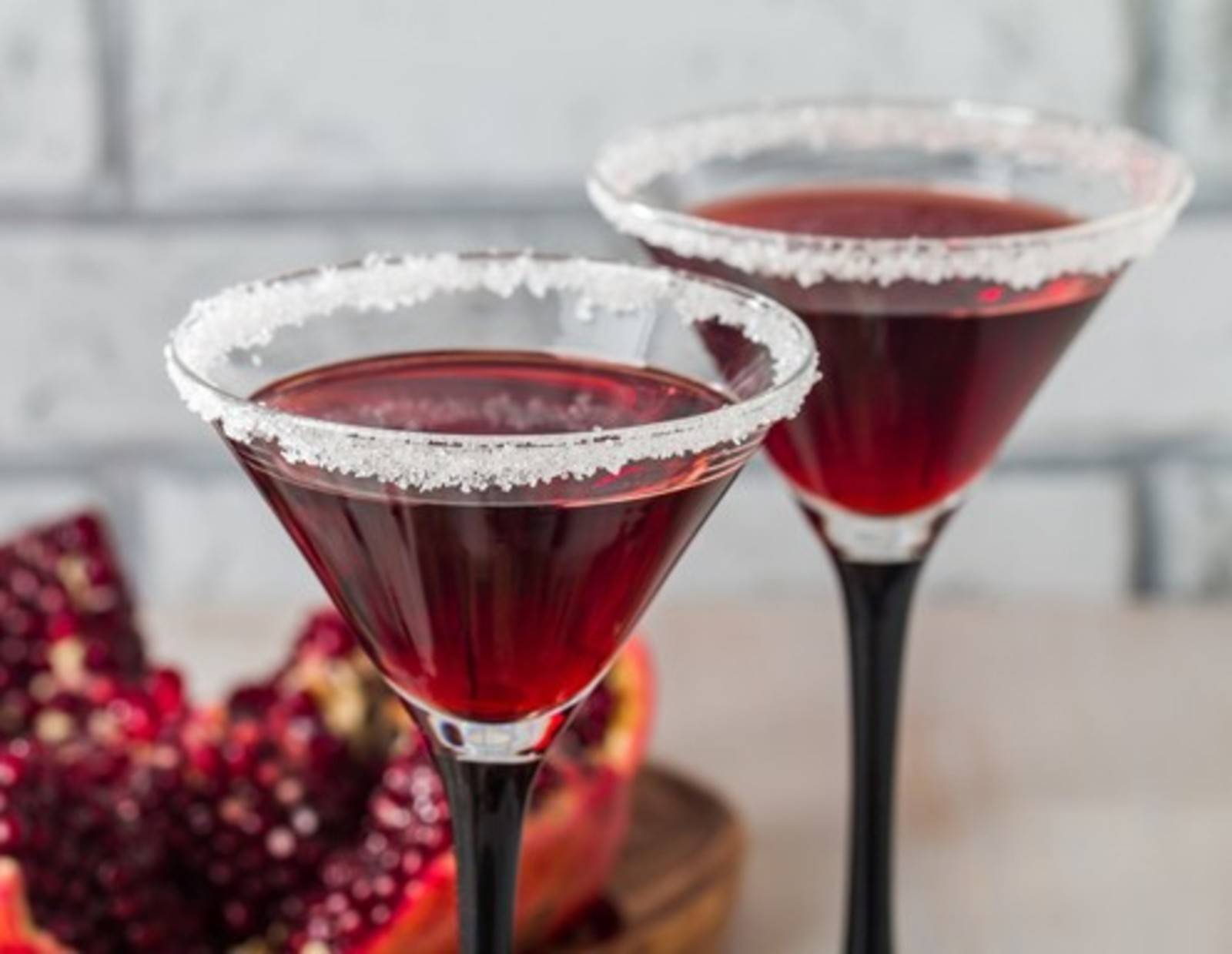 Wodka mit Cranberry und Granatapfel