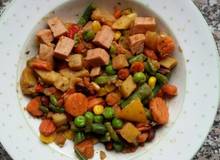Gemüse-Leberkäse-Pfanne Gemüse-Leberkäse-Pfanne