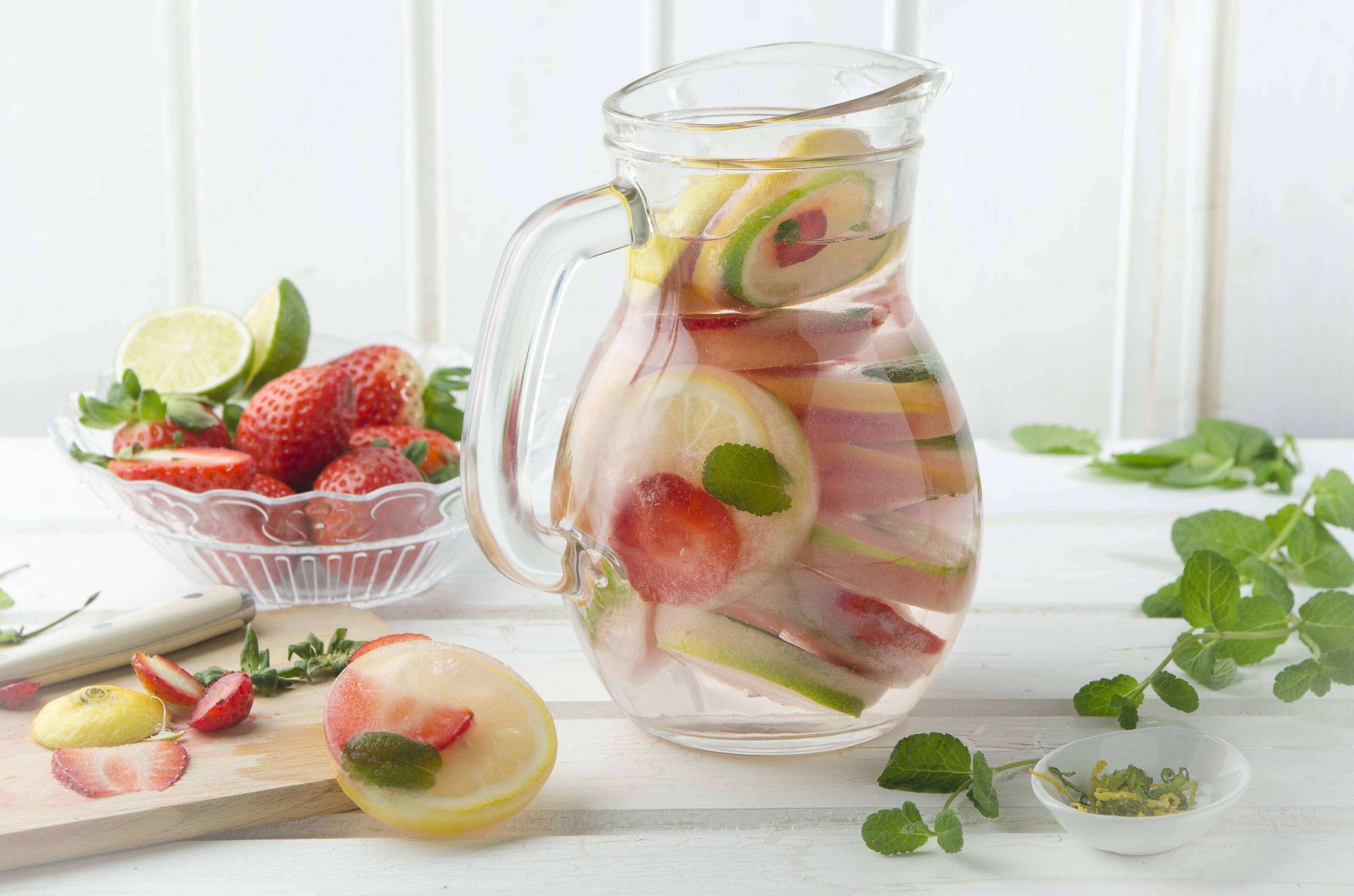 Erdbeer-Zitrus-Eiswürfel Rezept